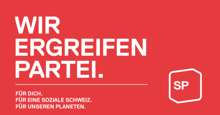 Wir ergreifen Partei für eine soziale Schweiz