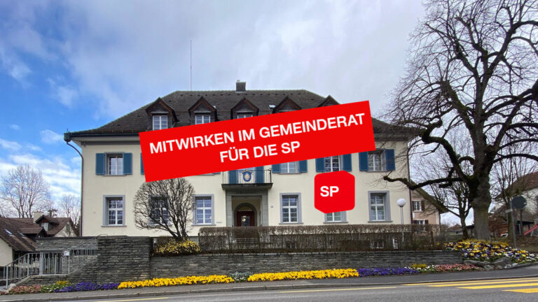 Mitwirken im Gemeinderat für die SP